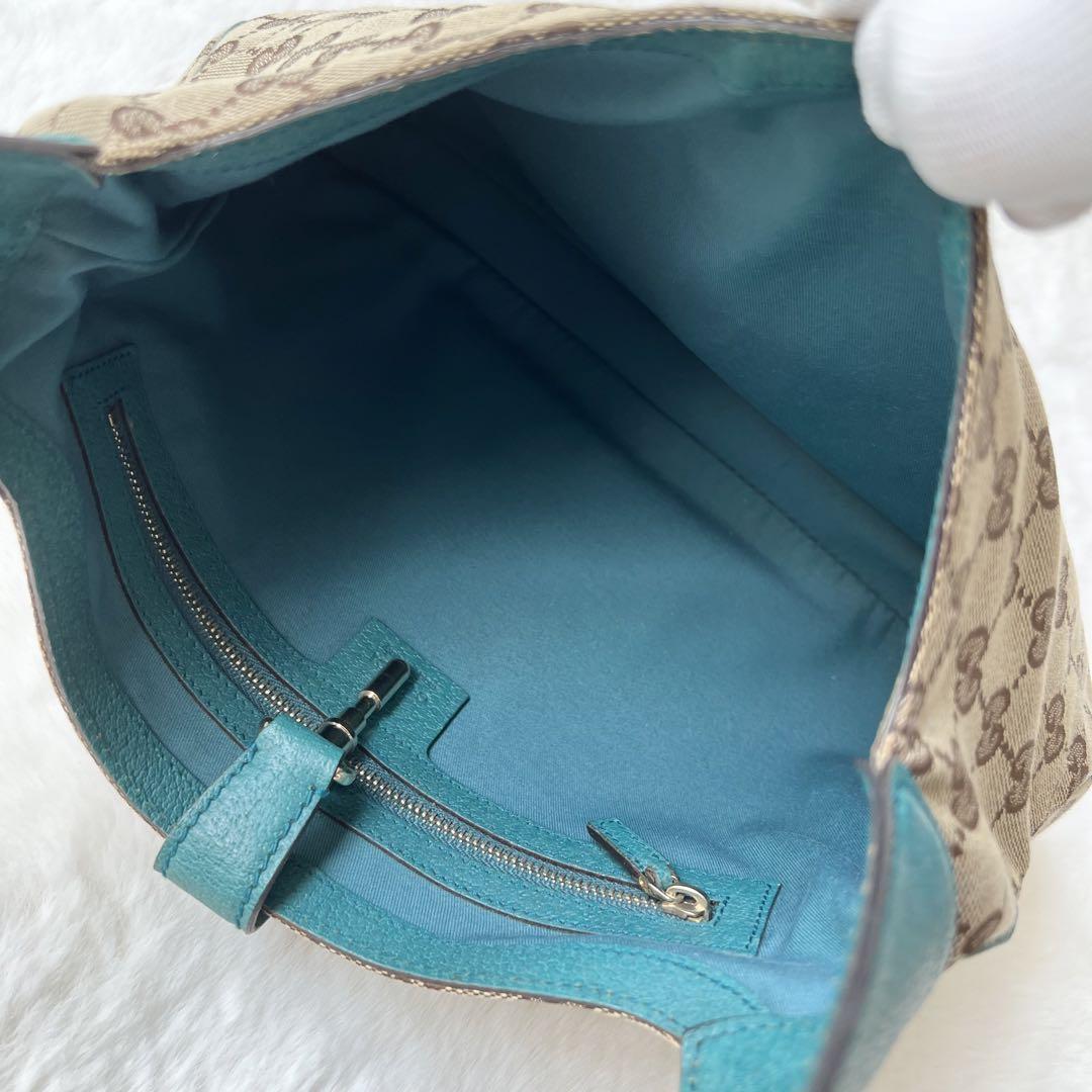 美品 GUCCI グッチ ニュージャッキー ショルダーバッグ GG キャンバス 
