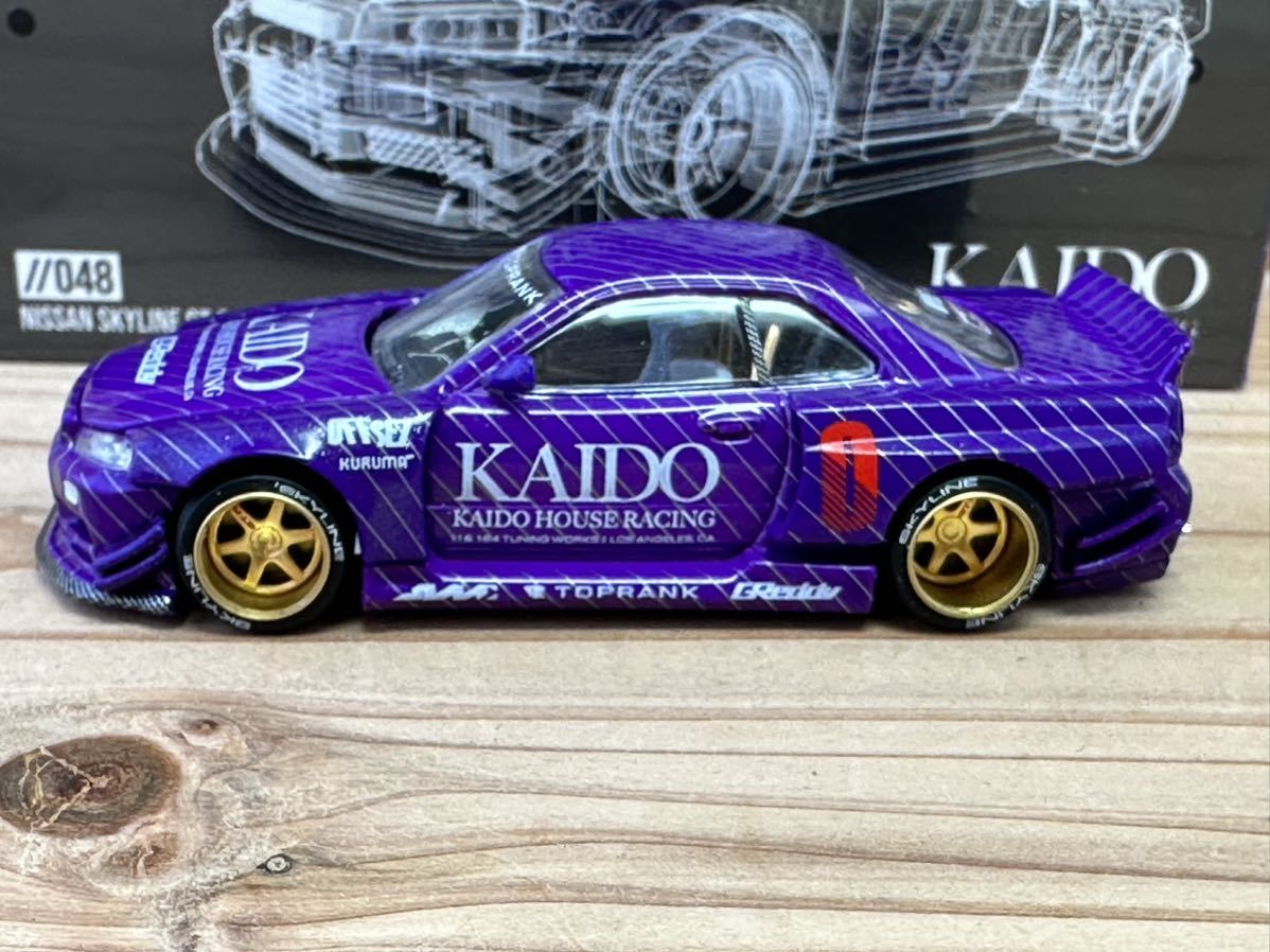 KAIDO HOUSE × MINI GT 1/64 日産 スカイライン GT-R R34 V1 パープル