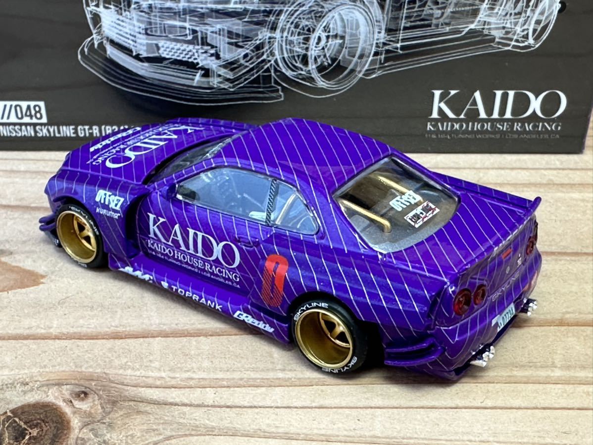 KAIDO HOUSE × MINI GT 1/64 日産 スカイライン GT-R R34 V1 パープル