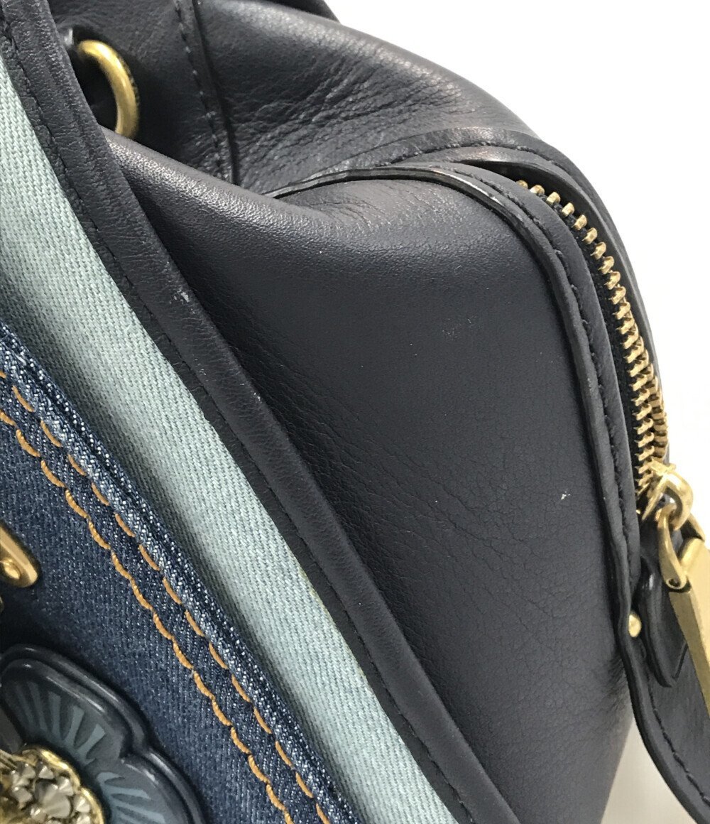 デニム花柄ミディアムショルダーバッグ Desigual 26SAXD30