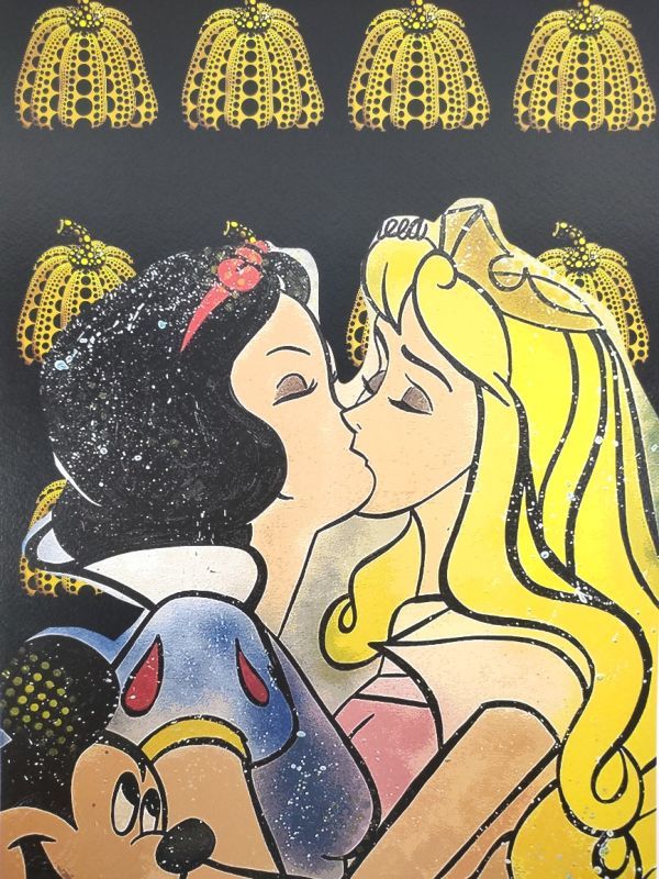 DEATH NYC アートポスター　100枚限定　ディズニー　キス DEATH NYC アートポスター 100枚限定 ディズニー キス 【公式通販】
