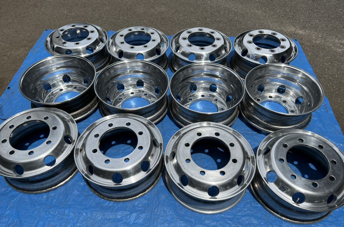 アルコアアルミホイール低床用 送料無料 新車外し 4軸低床 外側用