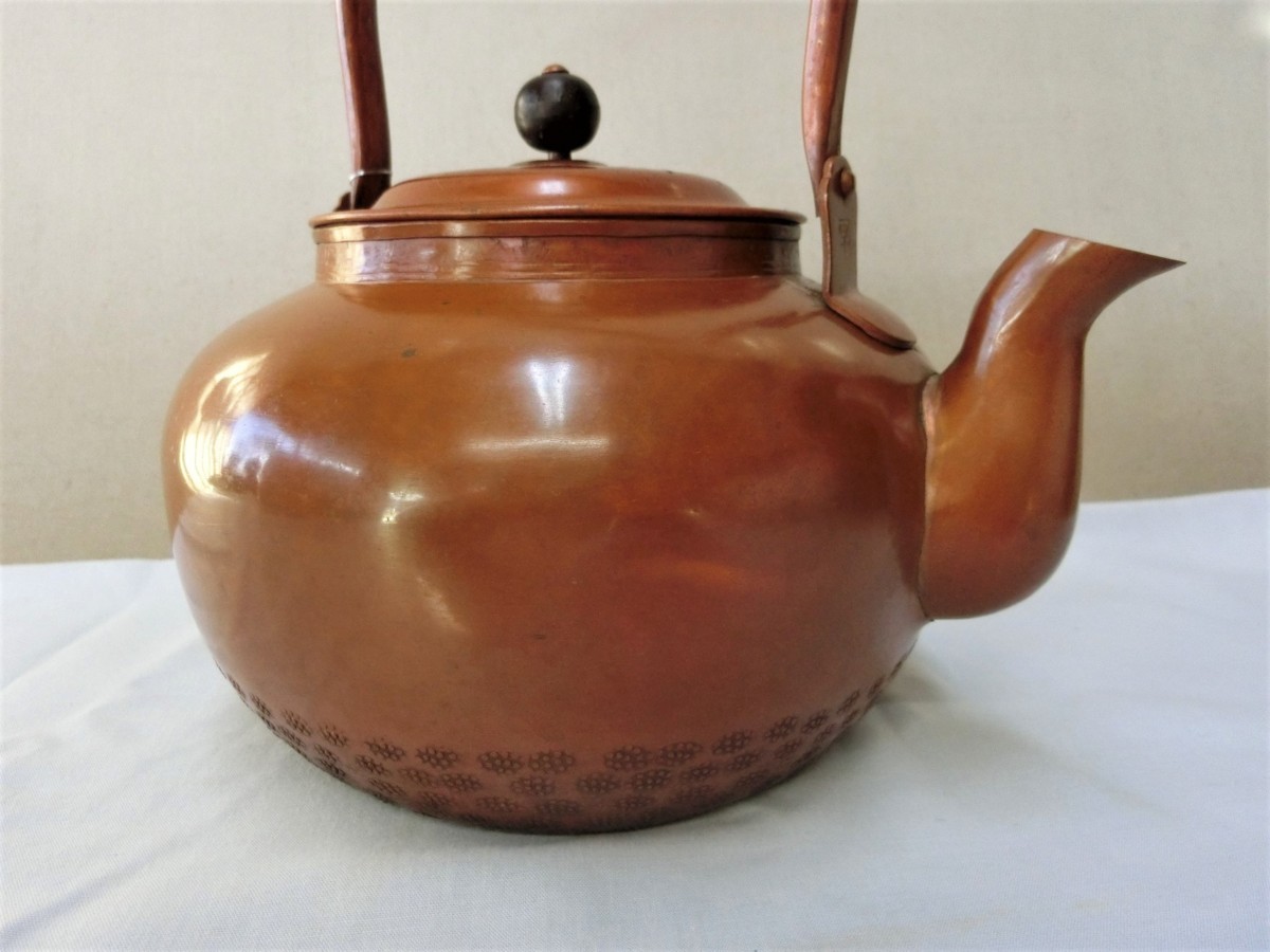 使って!【薬缶 やかん 水注 水差し・19・銅製 茶道具】◇急須 茶碗 