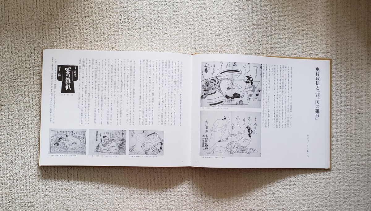 浮世絵揃物 枕絵 上下巻 2冊 学研 学習研究社 春画 艶画 風俗資料 菱川