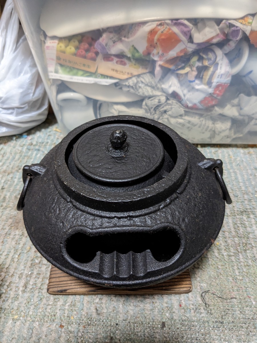 委託HK◇蒼庵 朱銅累座喚鐘 共箱【委託】（茶道具 鋳金 近代工芸 梵鐘