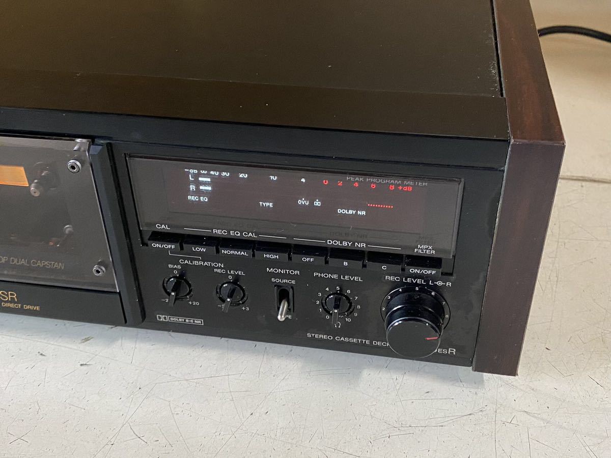 カセットデッキ SONY TC-K555ESR カセットデッキ 通電/ジャンク