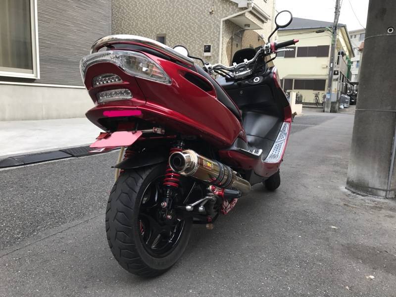  マジェスティ125 専用 円形 12LED テールユニット かんたん取り付け 30mA高輝度LED採用(テールランプ)｜売買されたオークション情報、yahooの商品情報をアーカイブ公開 - オークファン ヤマハ用