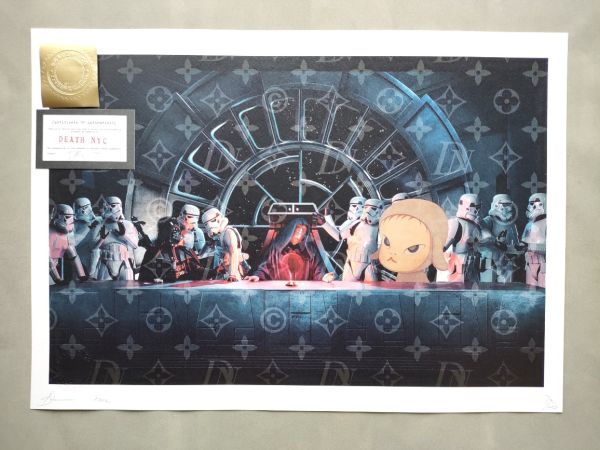 売約済　売り切れ　DEATH NYC  世界限定100枚 ポップアート 現代アート　スターウォーズ Yahoo!オークション - 世界限定100枚 DEATH NYC スターウォーズ STARWA