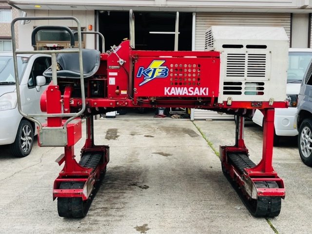 静岡発☆農機具祭り カワサキ カワサキ機工 KJ3 茶刈機 乗用摘採機