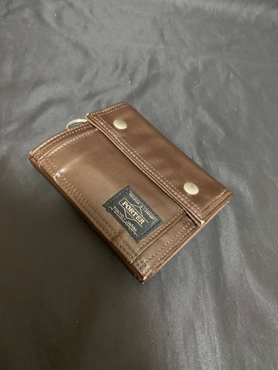 美品 ポーター PORTER 二つ折り 財布 フリースタイル ,最後まで 【公式