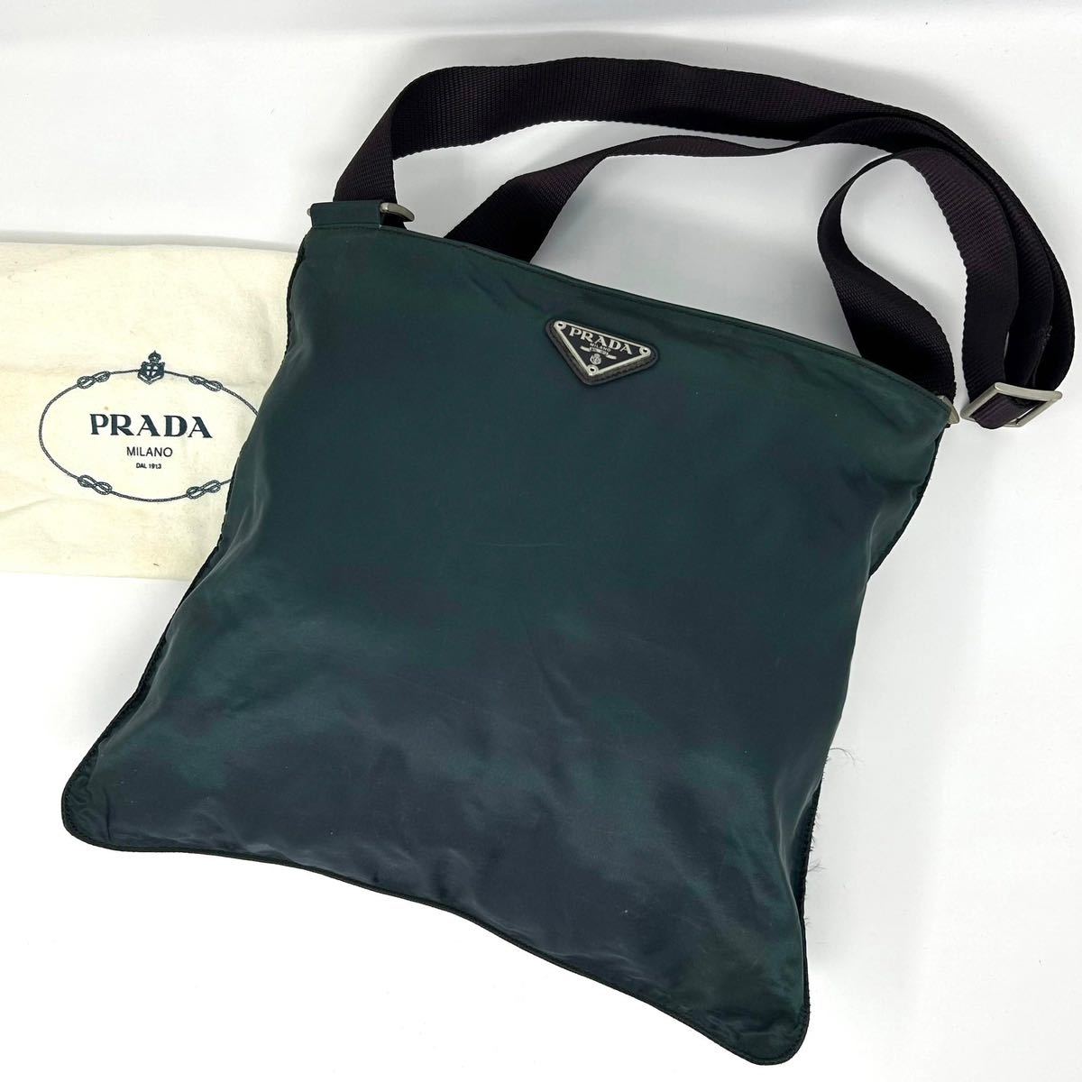 1円《極美品》PRADA プラダ メッセンジャーバッグ ショルダーバッグ 