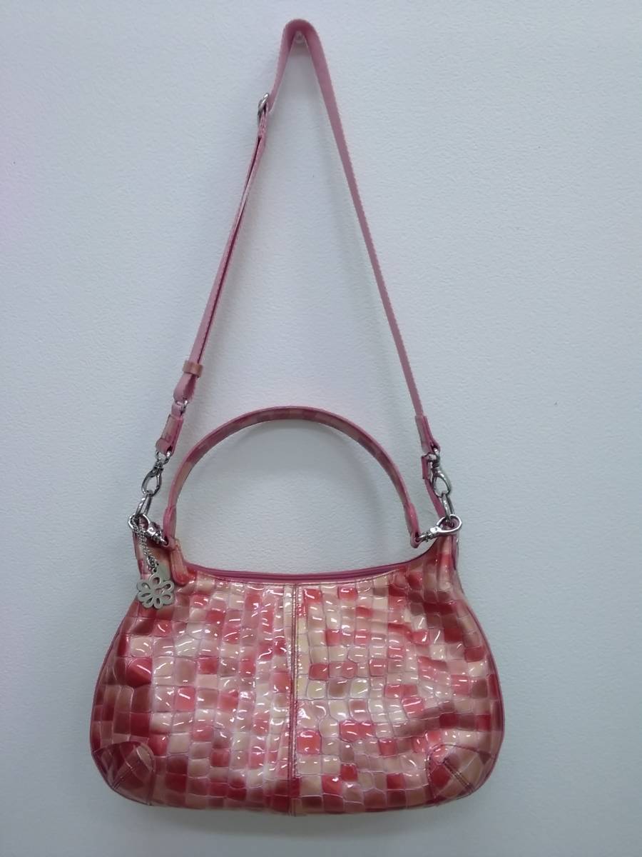 9939】ほぼ未使用 保管品 コッコフィオーレ ショルダーバッグ ルネッタ  