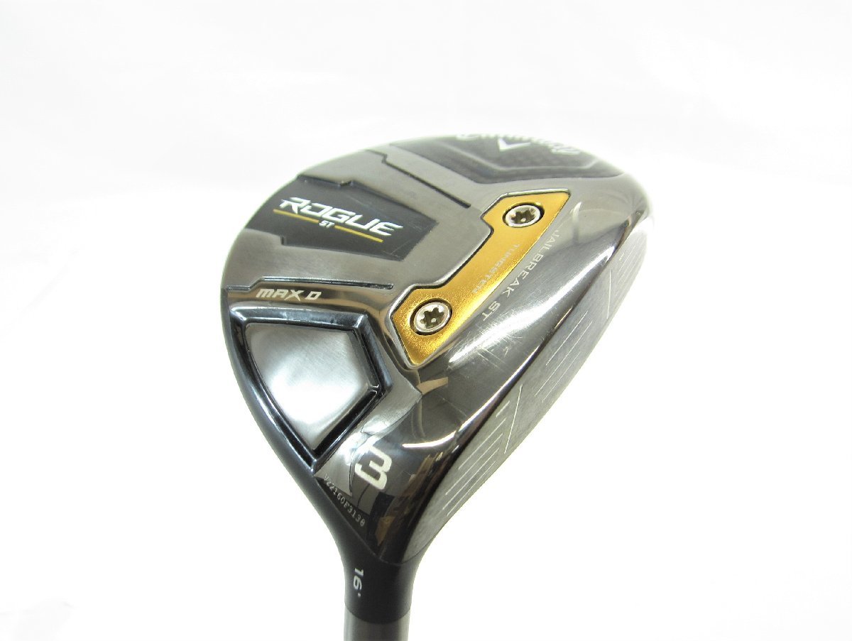 Callaway キャロウェイ ROGUE ST MAX D #3W HCセット TOUR AD DI-6S flex:S ロフト:16 フェアウェイウッド ∠US3988