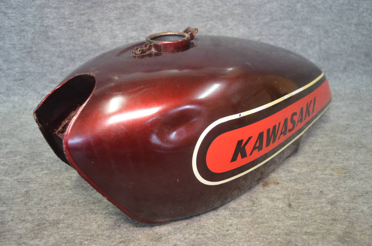 Y23-0727】KAWASAKI 250/400SS用 純正タンク 中古品/400SSタンク/250SS 