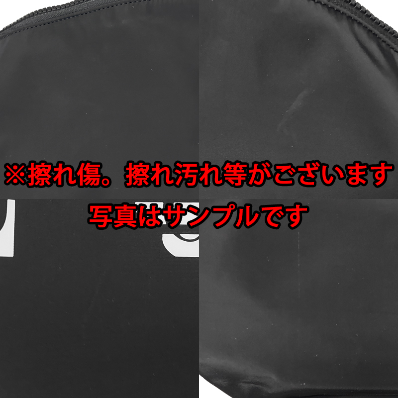 【美品】エンポリオアルマーニ メッセンジャーバッグ　ロゴ　型押し　レザー　黒 アウトレット！ エンポリオ アルマーニ 新品 ボディバッグ 211246