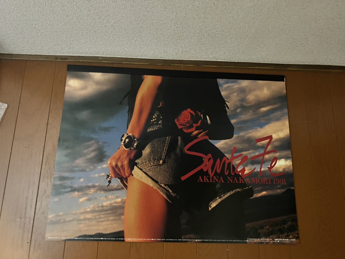 当時物 AKINA NAKAMORI 1991 CALENDAR Santa Fe 中森明菜 1991  