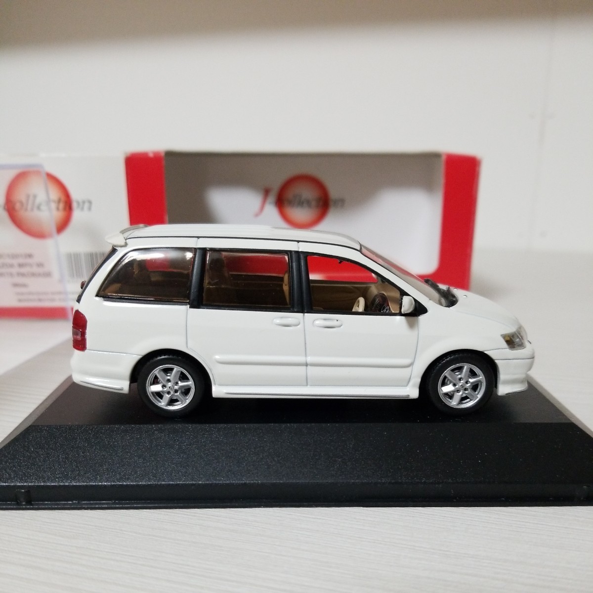 京商 Jコレクション マツダ MPV ホワイト 1/43 新品未開封 レア 1/43 J-collection マツダ MPV MAZDA MPV V6 スポーツパッケージ