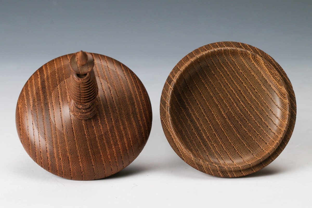 【さらに値下げ・新品】 遊環宝輪　榧　香合　平田秋平作　茶道具　挽物師　遊環技法 さらに値下げ・新品】 遊環宝輪 榧 香合 平田秋平作 茶道具 挽物師 遊