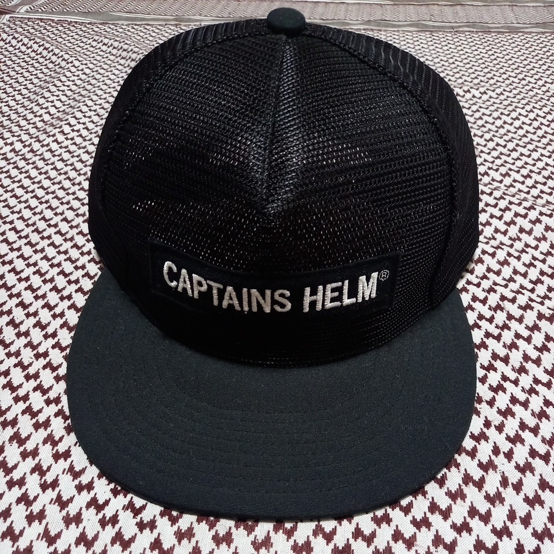 黒 CAPTAINS HELM キャプテンズヘルム TRADEMARK ALL MESH CAP