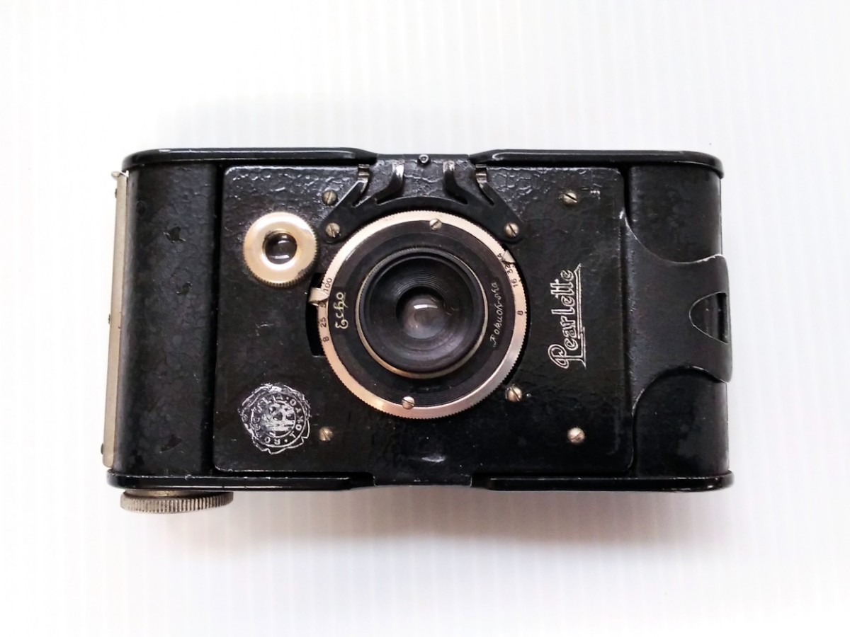 アンティーク 蛇腹カメラ ジャンク Pearlette パーレット 蛇腹カメラ