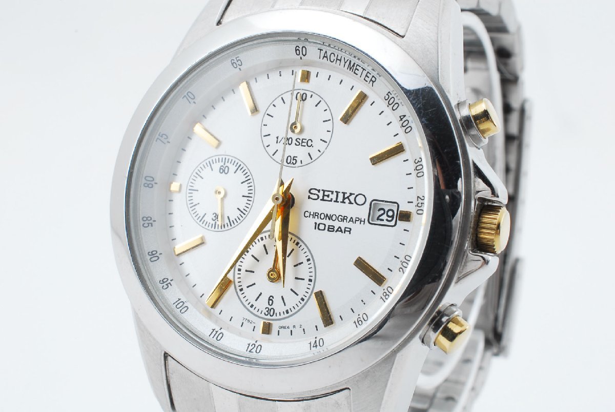 セイコー クロノグラフ ラウンド クォーツ メンズ 腕時計 SEIKO