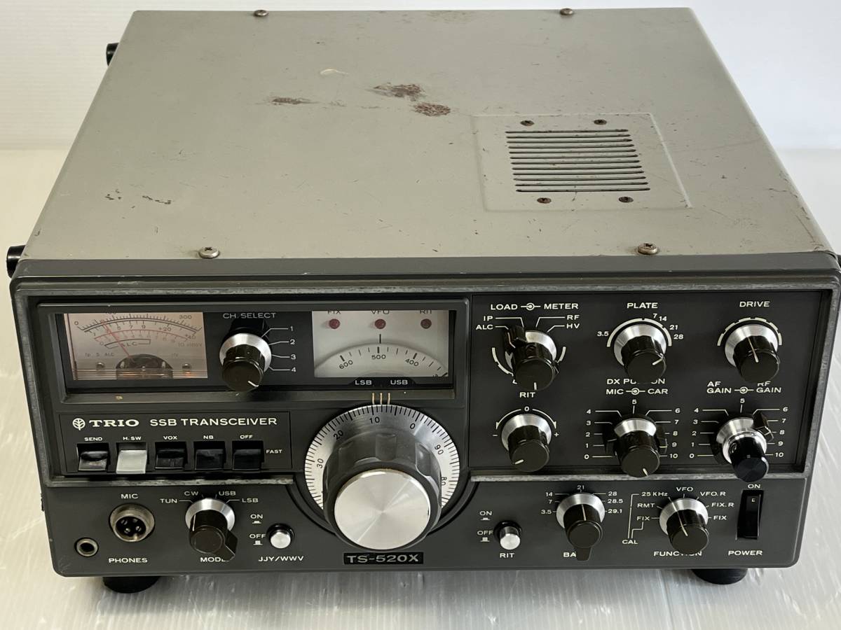 TRIO/トリオ　　SSB トランシーバー 　TS-520X　　コード付　　通電確認済み　