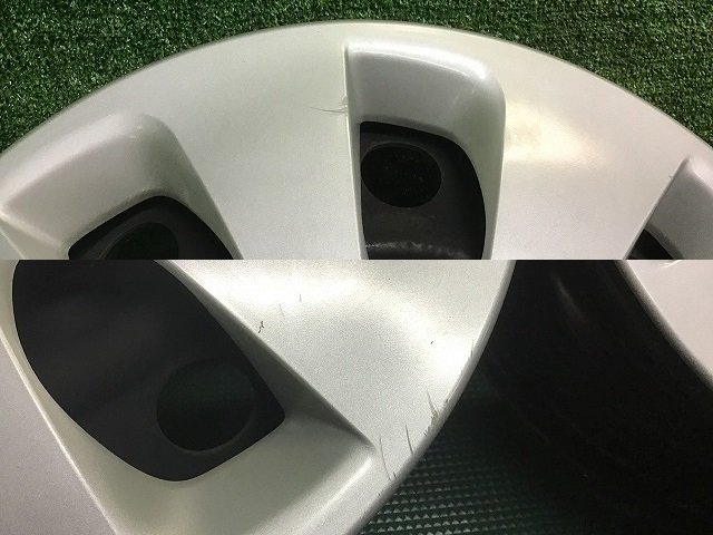 【送料無料】NHP10 アクア S 前期 純正 スチールホイール/キャップ付 15×5.5J 4穴-100 4本セット 冬用/スタッドレス用などにも♪ 鉄ホイル アクア トヨタ 純正 NHP10純正ホイールキャップ やや傷や汚れあり ホイールキャップ（タイヤ・ホイール