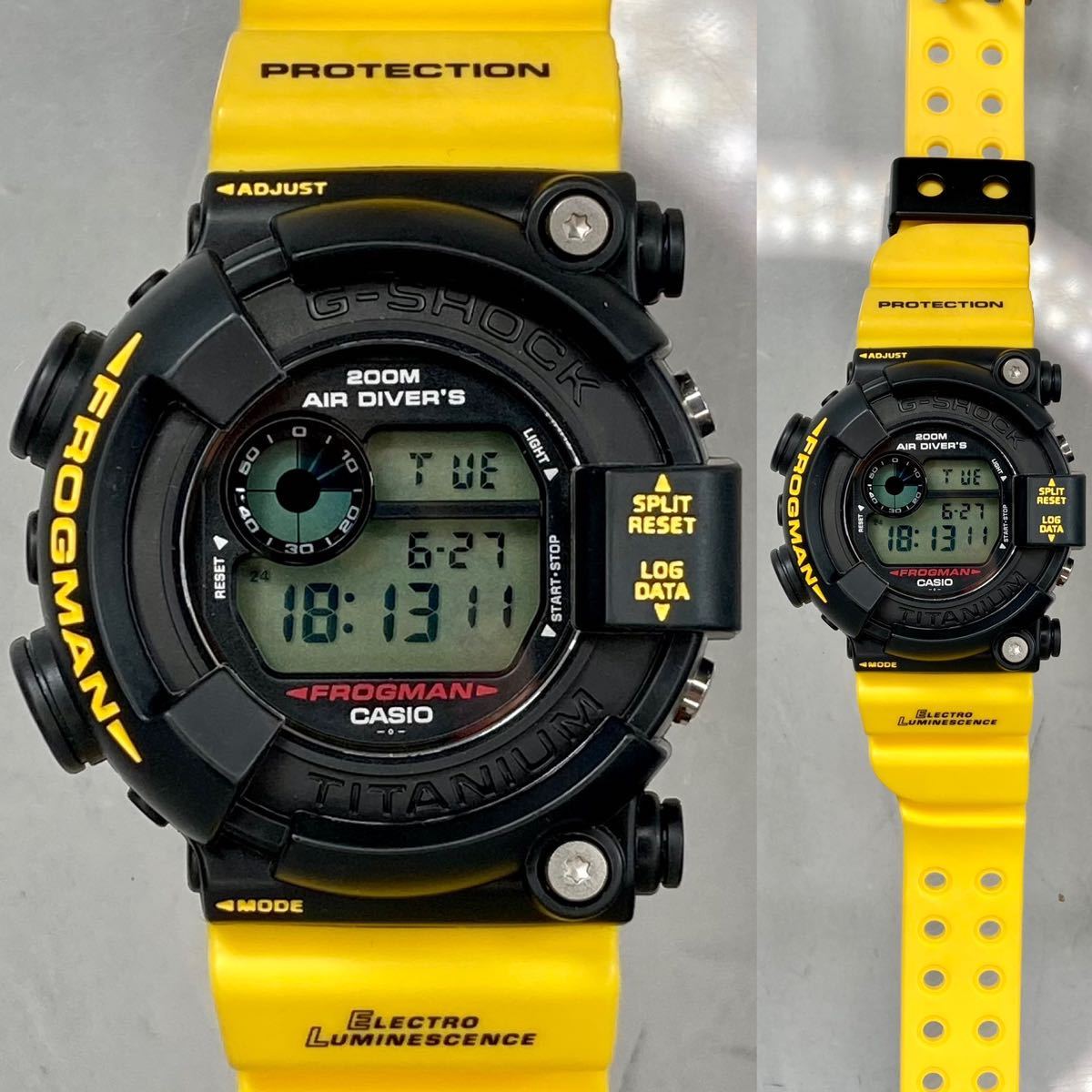 未使用同様 極美品G-SHOCK DW-8200Z-1T FROGMAN フロッグマン MEN IN