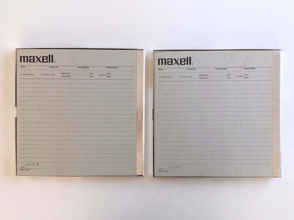 オープンリールテープ 10号 MAXELL 35-180 LN メタルリール MR-10 元箱付き