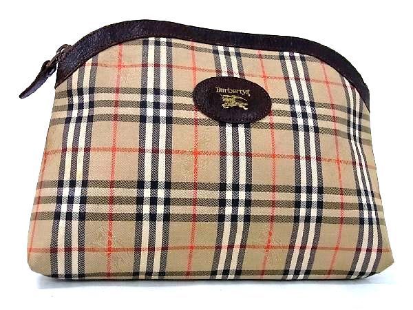 美品 レア バーバリー ロンドン BURBERRY LONDON ノバチェック レザー 