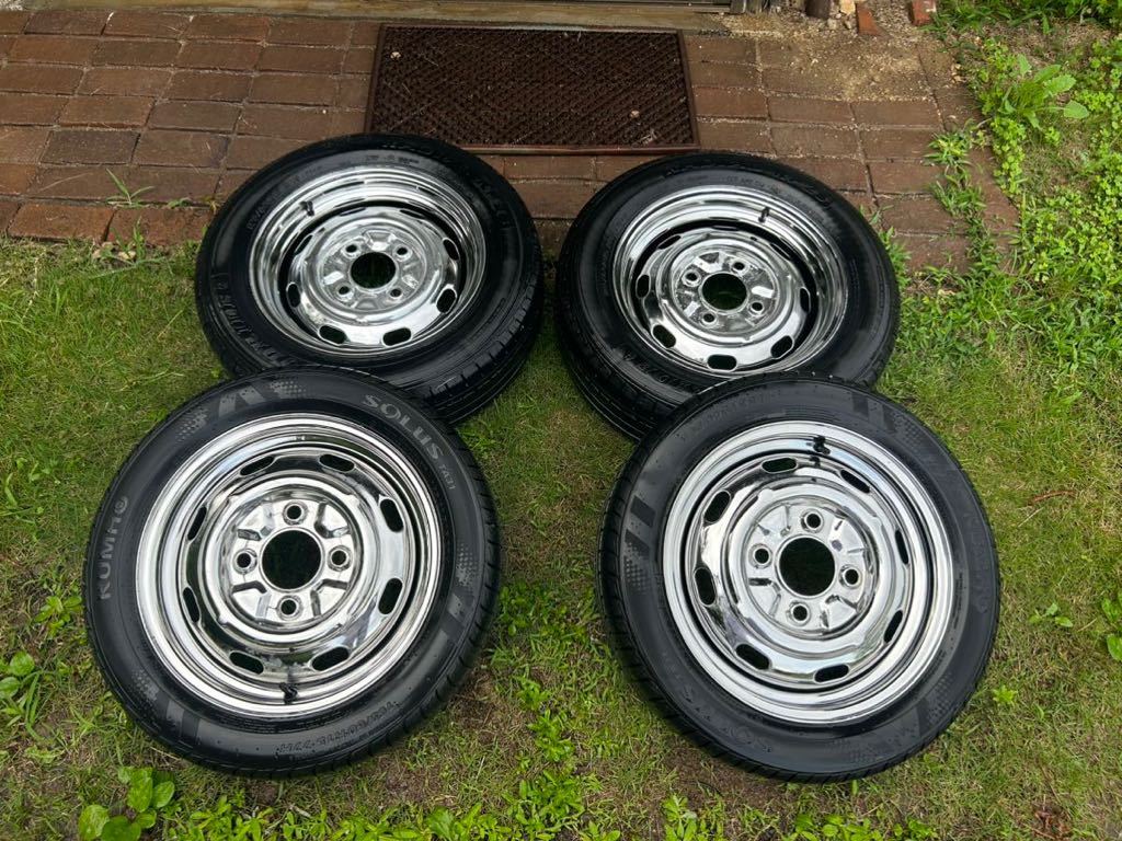 VWフォルクスワーゲン 空冷ビートル TYPE1 FLAT4 鉄チン ホイール 15 