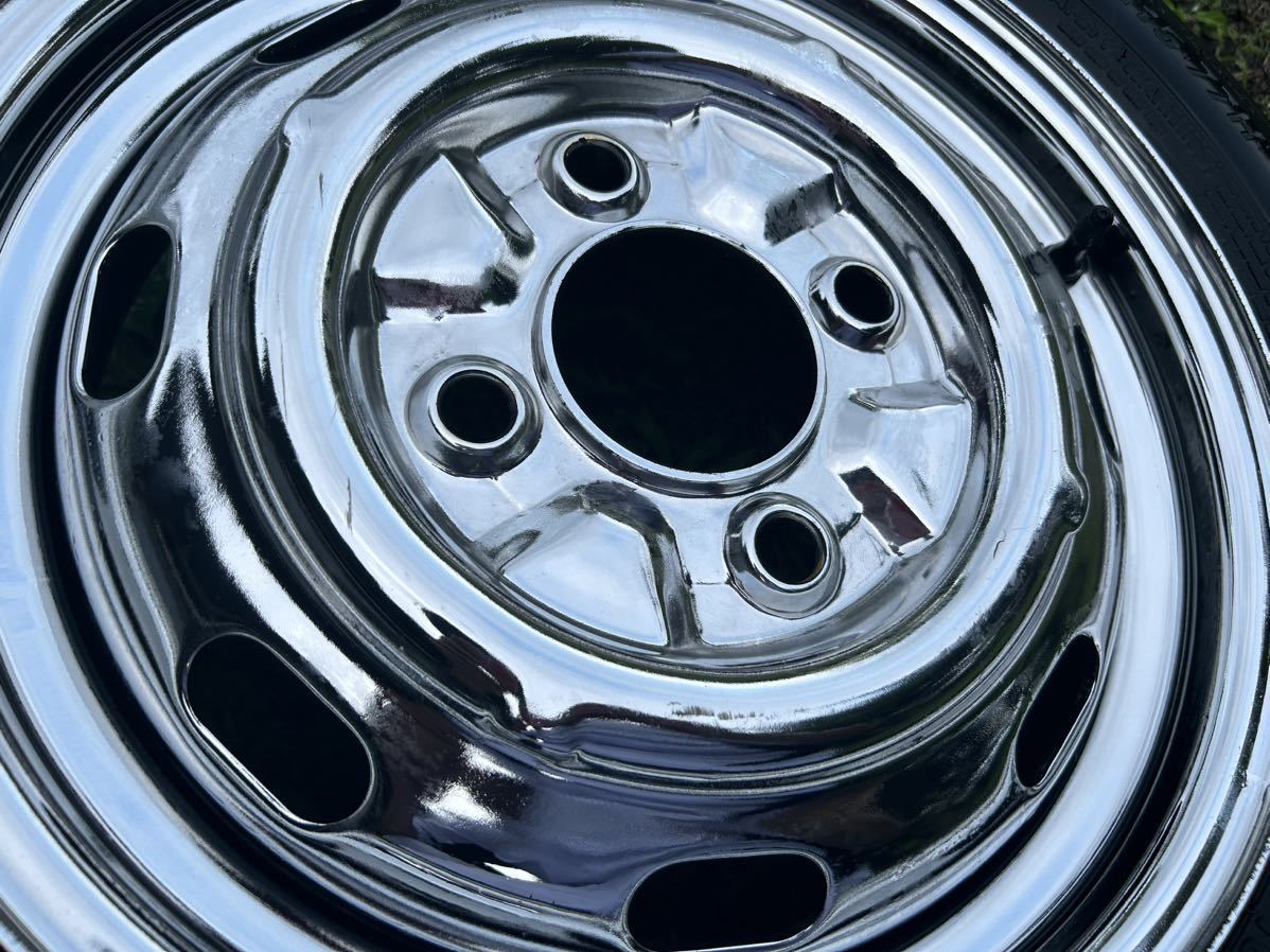 VWフォルクスワーゲン 空冷ビートル TYPE1 FLAT4 鉄チン ホイール 15 