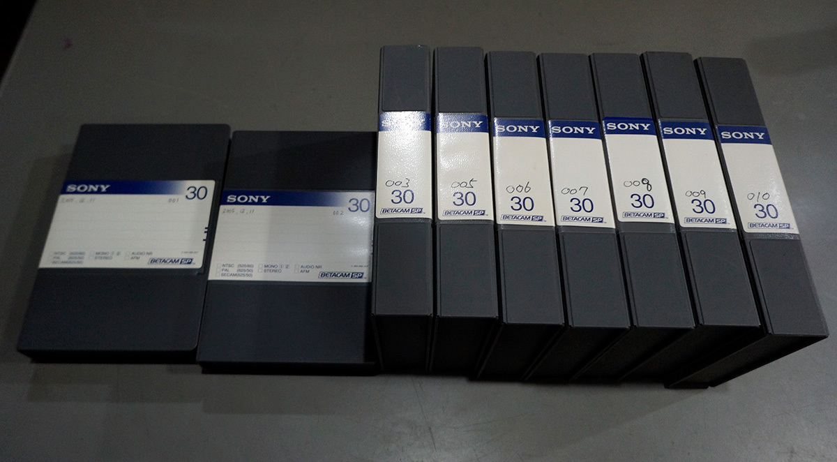 SONY　BETACAM SP　３０分テープ　BCT30MA　中古　９本まとめて