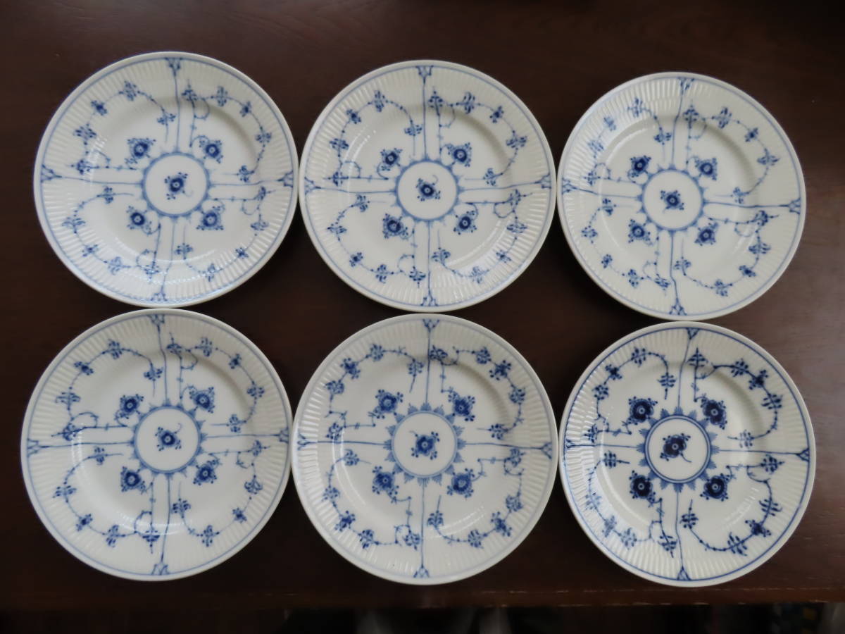 ロイヤルコペンハーゲン 花柄皿 6枚セット ヒストリーミックス ミニ