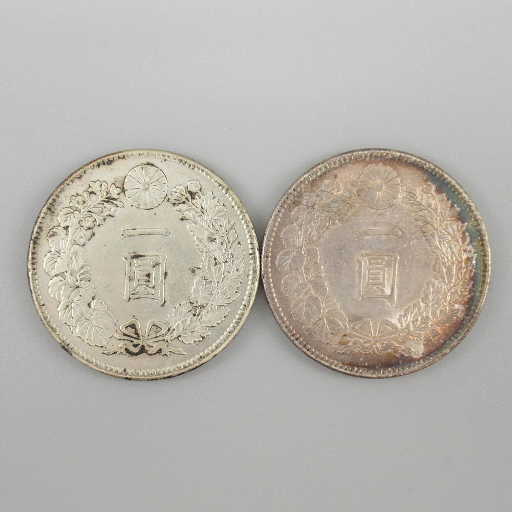 ☆古銭 新一圓銀貨 購入 ⁄明治45年 ⁄ 約27.0g⁄ 1