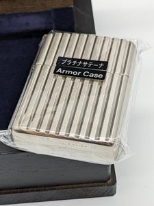 2005年 ジッポライター プラチナサテーナ Armor Case（ZIPPO 162PTS 