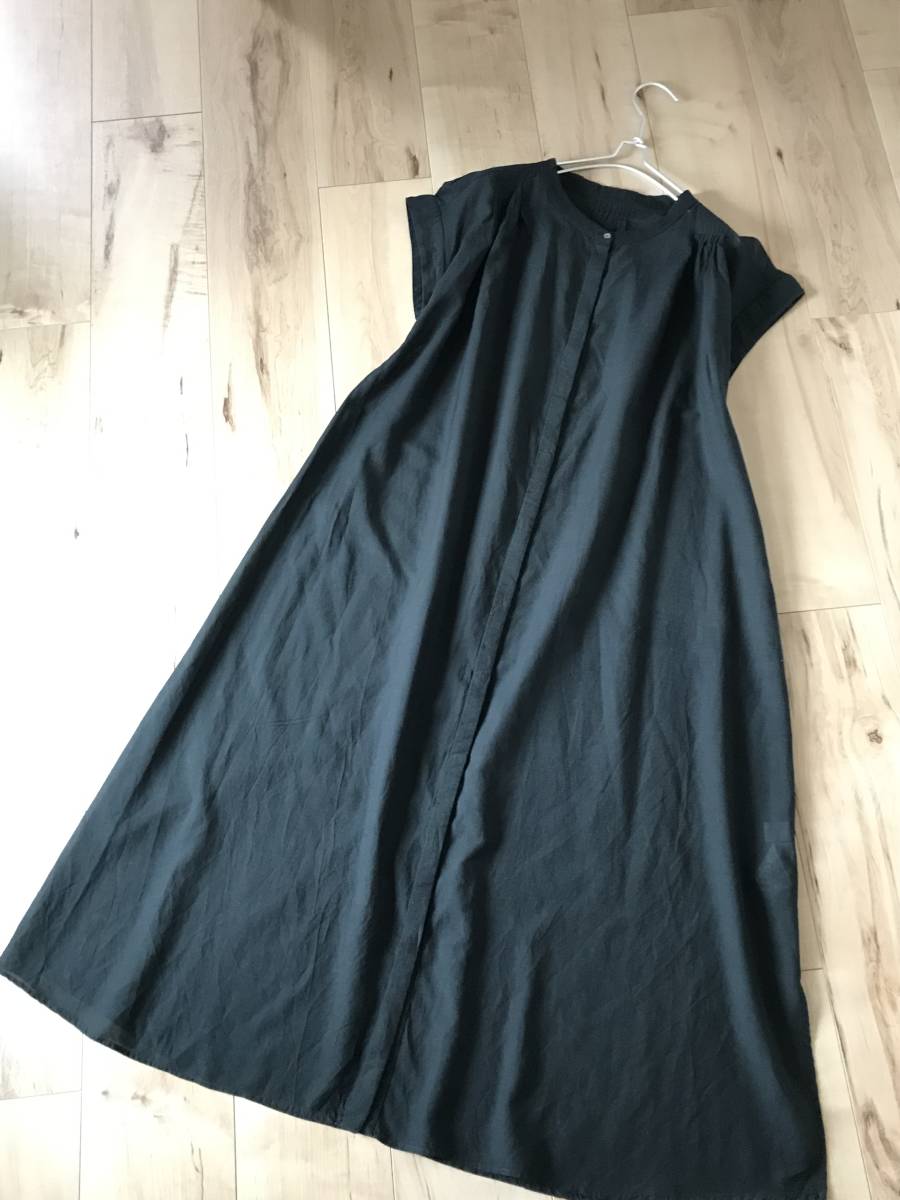 インド製　SIMPLICITE　シンプリシテェ　イエナ扱い　ゆったりサイズ　☆　黒　ロングブラウス・ワンピース　②