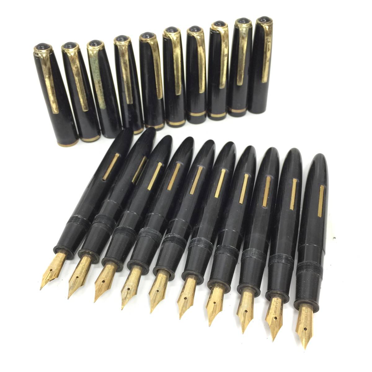 274 エボナイト製 万年筆 10本セット ペン先 BESTQUALITY SKIPPER SPECIAL PEN 等 レトロ ヴィンテージ 文房具 筆記具 筆記用具 筆記未確認