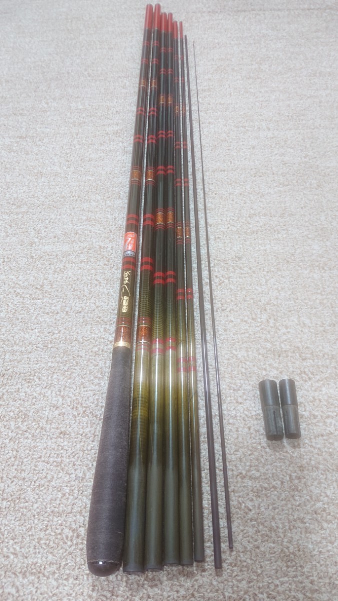 がまへら 並み継ぎヘラ竿 がまへら24尺 希少オールド 日本製 激安お買い得商品です