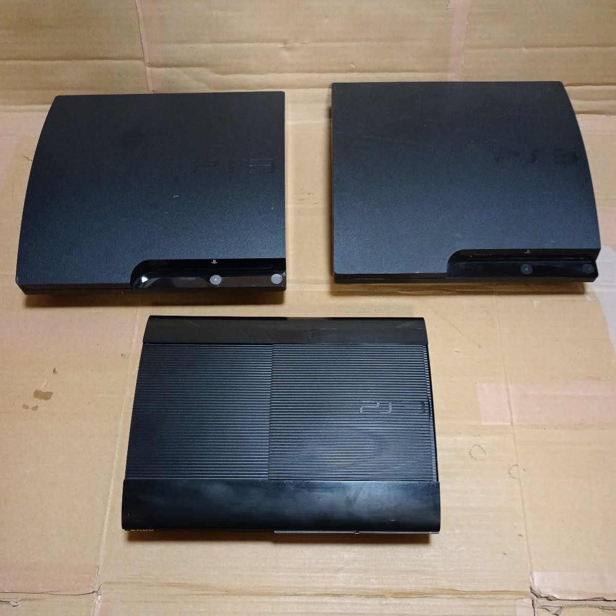 F3010　★ソニー プレイステーション3 薄型 本体 3台セット 動作未確認 ジャンク 大量 まとめ売り PS3 CECH-2000A 3000B 4000B
