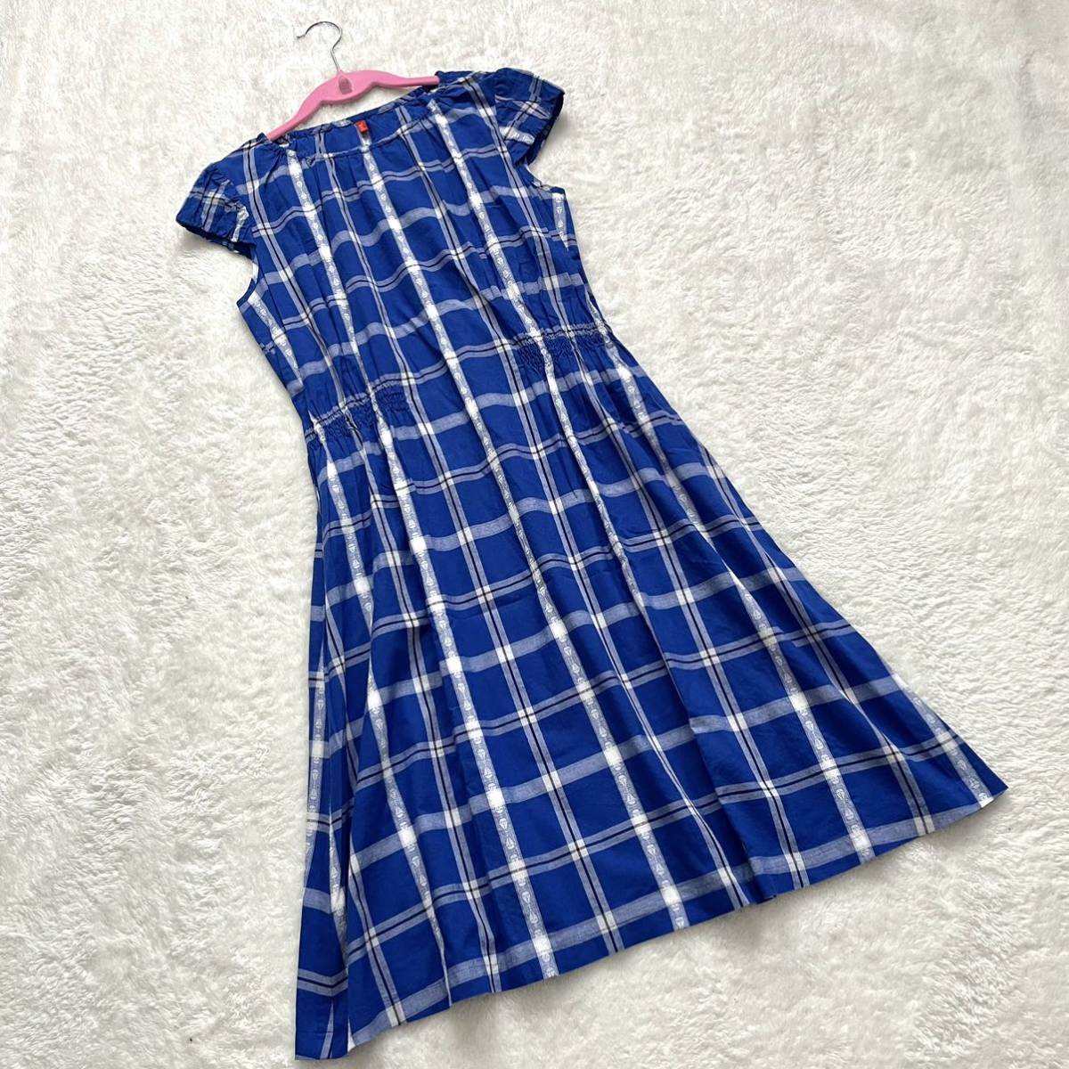 Yorkland/ヨークランド コットン チェック ワンピース 9 ペチコート付き レディース 