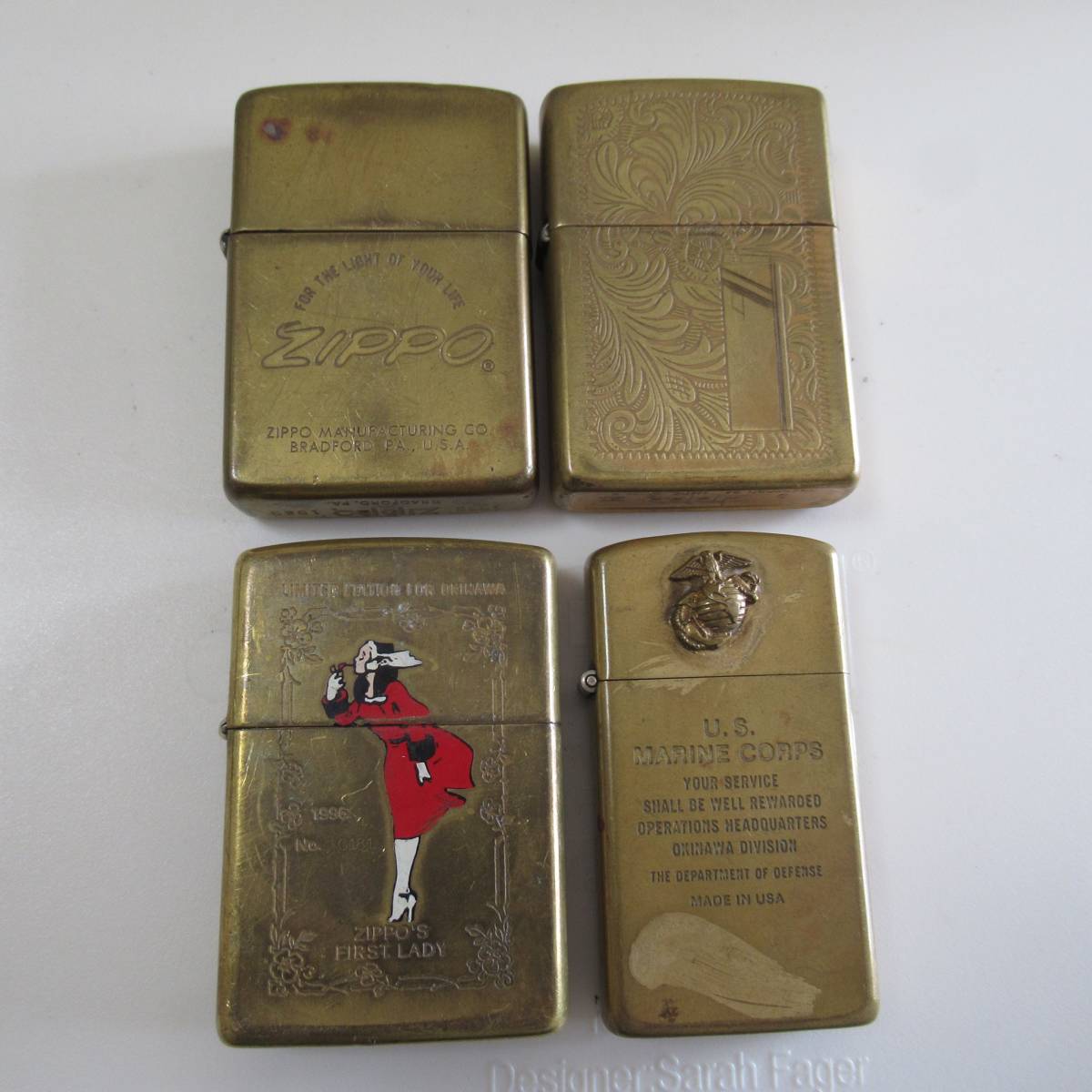 Zippo 自由の女神 SOLID BRASS 1995年製