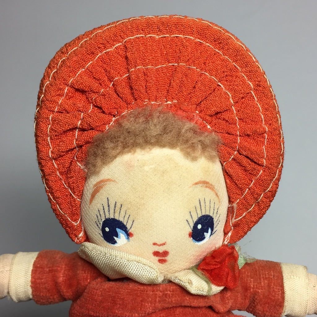 昭和レトロ/戦前/文化人形/布人形/ヘロヘロ人形/全長約23㎝/赤ちゃん