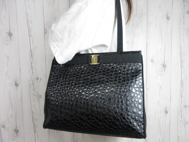 美品 Ferragamo フェラガモ トートバッグ ショルダーバッグ バッグ