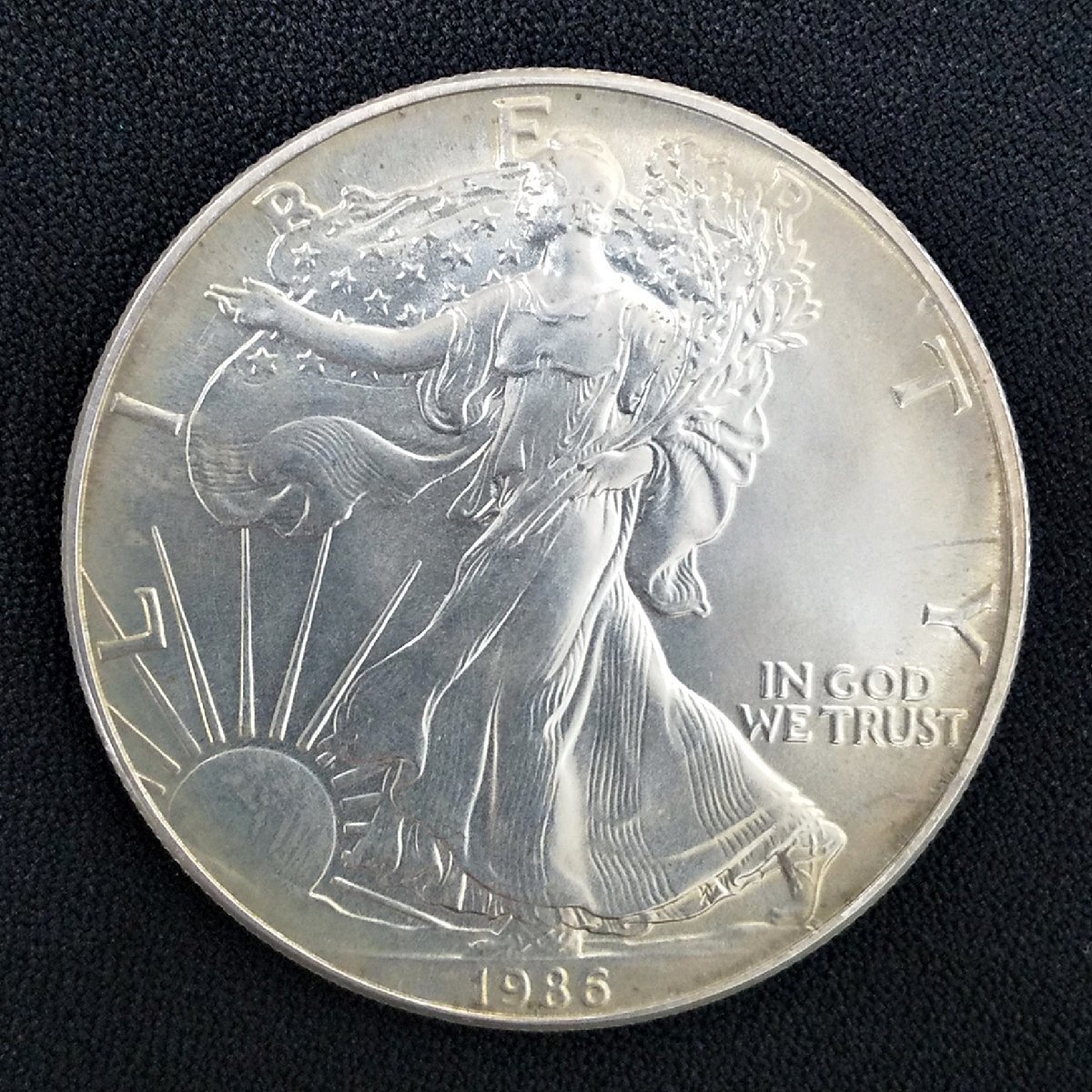 1986年 アメリカ 1ドル銀貨 ウォーキングリバティ イーグル 1オンス 