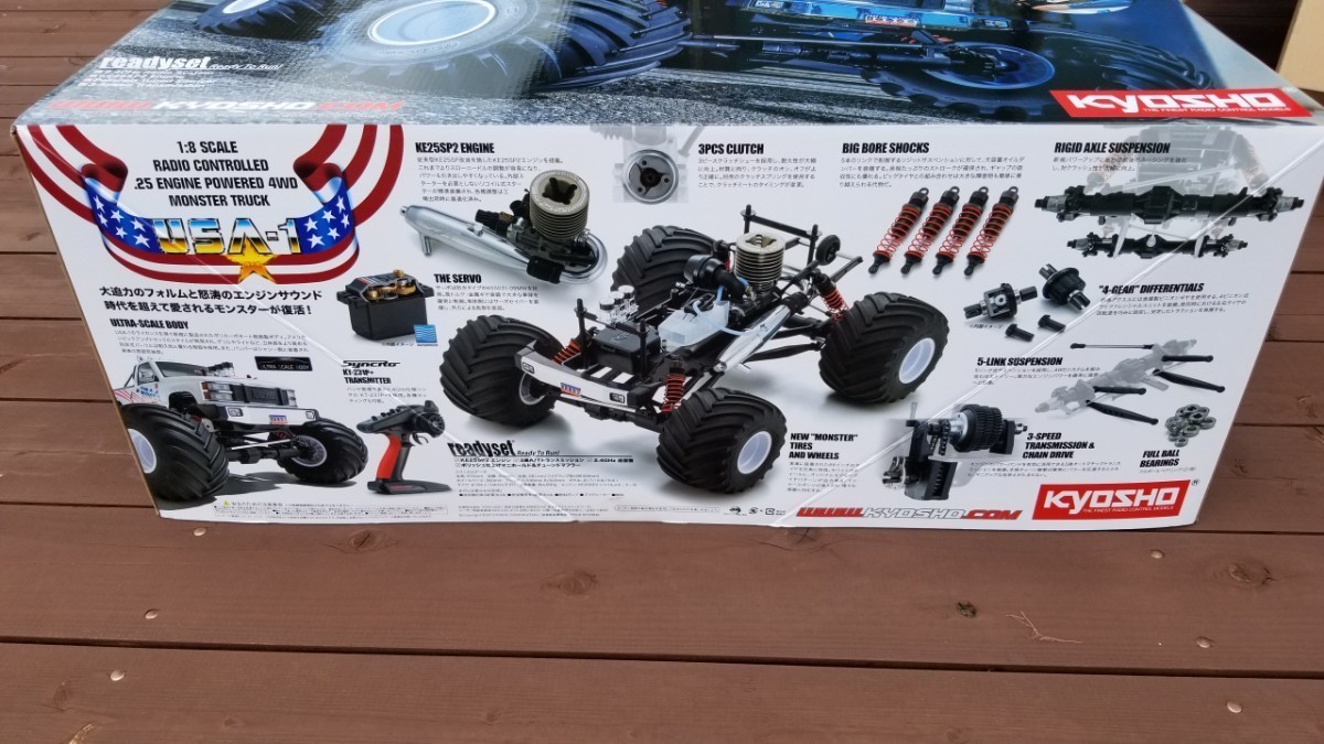 京商 USA-1 1⁄8スケール 25エンジン 4WD | モンスタートラック RC ラジオ