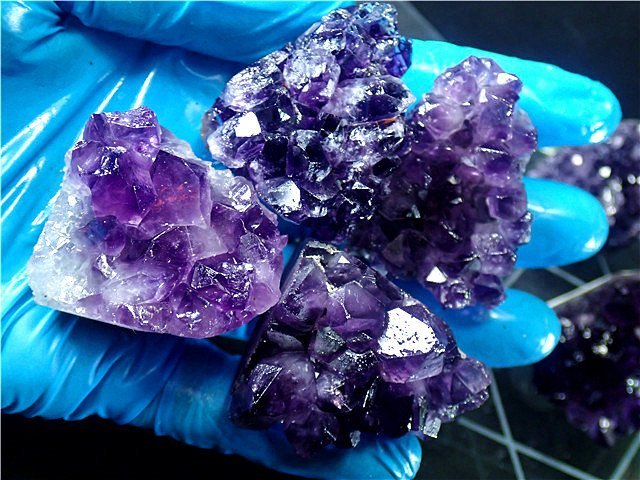 AAA級天然アメジスト☆原石七星陣175G7-95G31a 【公式通販】