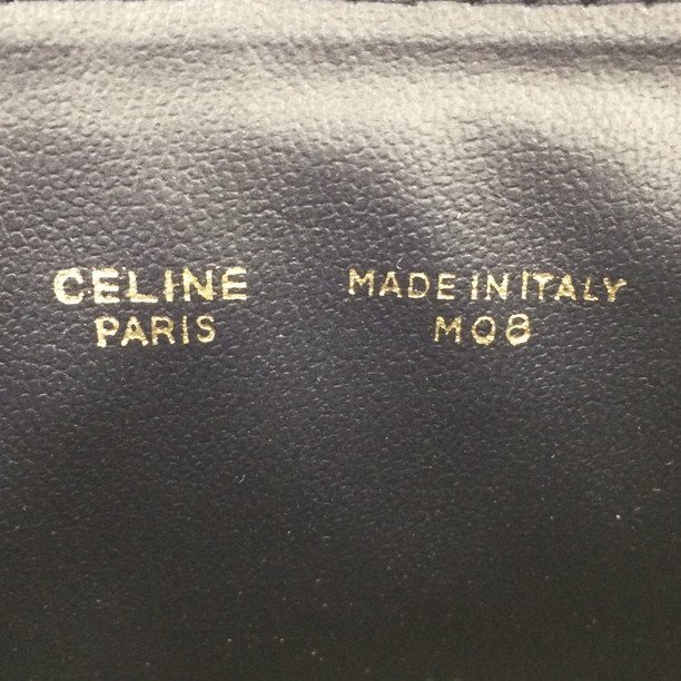 CELINE ポーチ マカダム ロゴポーチ 中型 VINTAGE CELINE