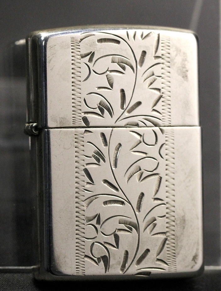 銀製 ZIPPO ジッポー STERLING SILVER スターリングシルバー 総重量 59.9g　2004 made in USA やや歪みあり 10円スタート