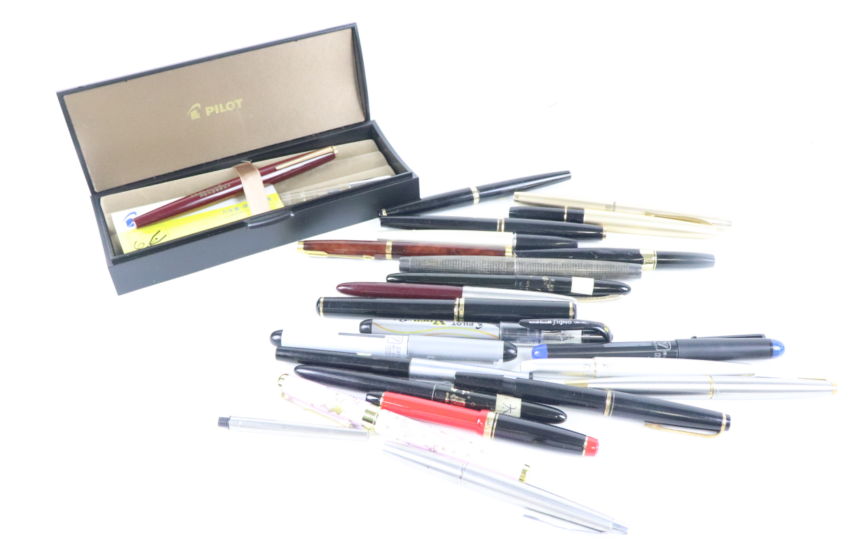 ★23 万年筆 2本セット PLATINUM PILOT　★ 文房具・事務用品 ☆23 万年筆 2本セット PLATINUM PILOT ☆